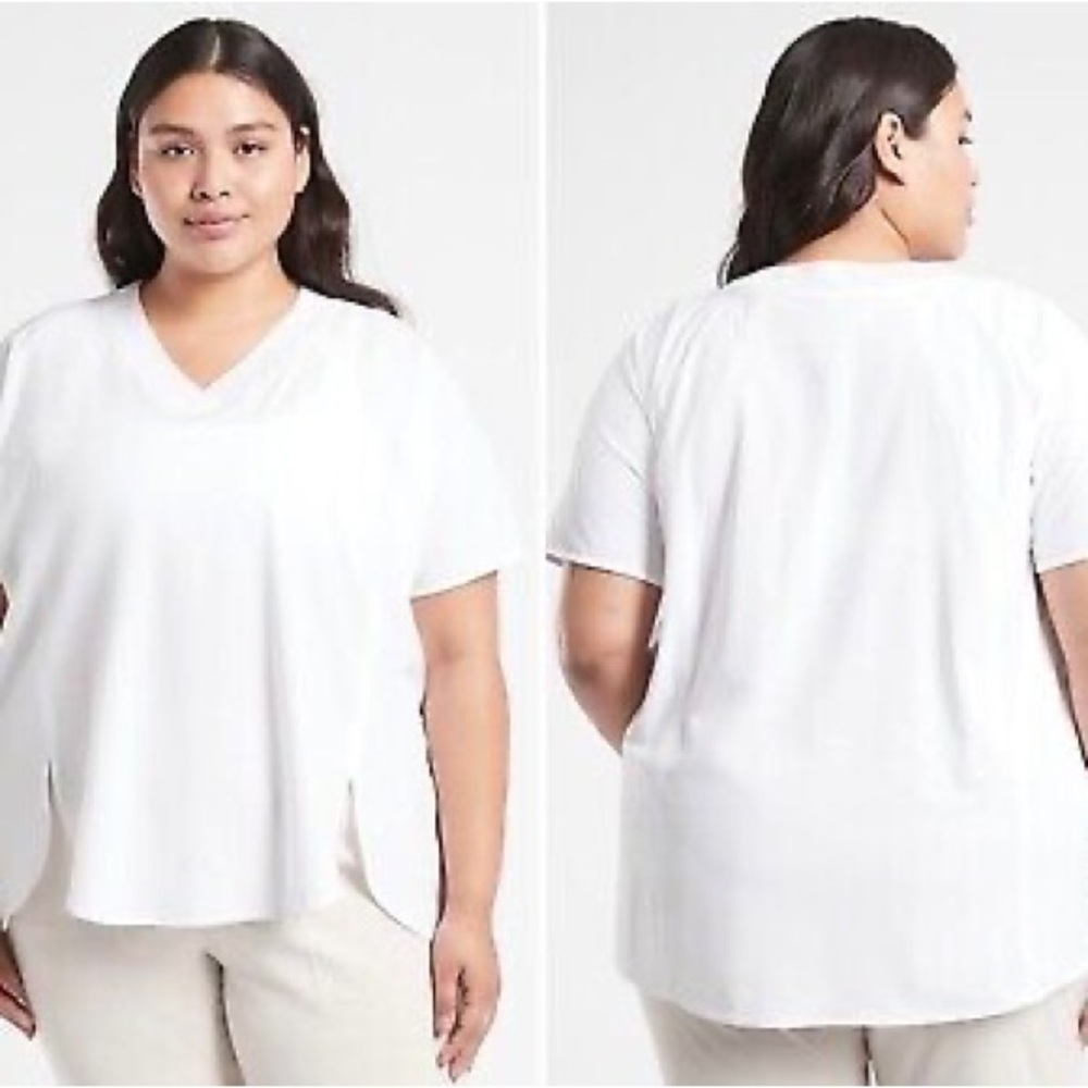 ZEPHYR V-NECK TEE WHITE XL